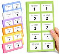 YLAB Raffle Tickets Book 1-1000 - Perforated, Security Numbered | Choose Colour: Pink, Blue, Green, Orange, Purple, White, Yellow | Fundraising, Prize Draws, Cloakroom, Events (Green)