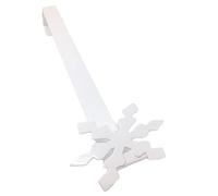YLAB - Wreath Hanger, Christmas White Snowflake Over The Door Hanger