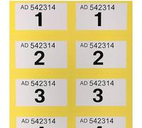 YLAB Yellow Raffle Book, Tickets 1-1000 - Perforated, Security Numbered | Fundraising, Prize Draws, Cloakroom, Events
