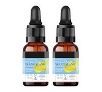 Ylang Ylang Essential Oil Value Pack (Pack of 2 - 15ml Each) | 100% Pure, Natural, Organic Certified & Undiluted | for Hair Growth, Hair Fall Control, Scalp Nourishment & Skin Care