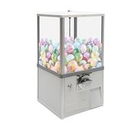 YLANMEI Gashapon Machine, Gum Ball Dispenser for Kids, Capsule Vending Machine, Gacha Machine, Gum Ball Machine, Candy Machine,White