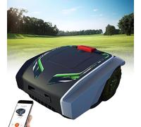 YLANMEI Robot Lawnmower, 1500sq Metre, 190mm Cutting Width, 20-55 mm Cutting Heights, Self-mulching, Smart Mowing Functionality Robot Mower,A