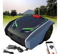 YLANMEI Robot Lawnmower with 20V 5Ah battery and charger. For Large lawn to 1500m2. AutoCharging 19cm Cut Width and 20-55mm Cutting Heights Robot Lawn Mower,A