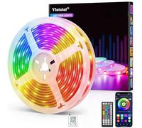 Ylatoial Led Lights 10m, RGB Led Strip Light with Smart App Control Remote, Music Sync Colour Changing Cuttable LED Tape Lights for Home, Bedroom, Kitchen Cabinet Decor, Gaming Setup