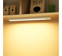 Ylatoial Under Cabinet Lights 23cm, 1000mAh 3000K Motion Sensor Wardrobe Light USB Type-c Rechargeable 36LED Under Counter Lights Battery Night Light for Stairs Closet Hallway Kitchen Garage-2 Packs