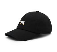 YLCYDLYU Baseball Cap White Goose Baseball Cap Interest Embroidered Duck Dad Hat Cotton Adjustable Unisex-Black-M
