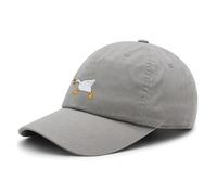 YLCYDLYU Baseball Cap White Goose Baseball Cap Interest Embroidered Duck Dad Hat Cotton Adjustable Unisex-Light Gray-M