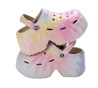 YLCYDLYU Clogs Chunky Platform Clogs Sandals For Women Eva Thick Bottom Slides Beach Slippers Wedge Heels Garden Shoes-Xuancai-39-40