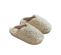 YLCYDLYU Fuzzy Slippers Women'S Slippers Winter Indoor Comfortable Soft Soft Bottom Plush Bedroom Home Slippers-White-36-37