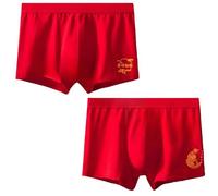 YLCYDLYU Plus Size Men'S Boxer Briefs 2 Pcs Big Size Men Cotton Boxers Shorts Red Underwear Underpants Trunk Undies Boy Panties 2Xl 3Xl 4Xl 5Xl 6Xl-Mixed Color A-2Xl(65-75Kg)