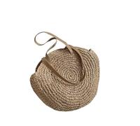 YLCYDLYU Tote Bag For Women Summer Round Women'S Large Capacity One Shoulder Travel Beach Tote Bag-Brown-43x2x38cm