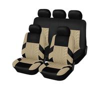 YLCYGJ 5 Seats Car Seat Cover Sets for Fiesta 5-Door HF/HG/HJ JA8 JC3/JD3/JH1 NA GxS GFJ 1984-2015 2016-2026, Cloth Breathable Non-Slip Wear Resistant Front Rear Covers Protector Interior Accessorie
