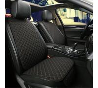 YLCYGJ Car Seat Cushion for Fiat Panda II MK3/Mk4 2003 2004 2005 2006 2007 2008 2009-2020, Soft Comfortable Front Seats Cushion Breathable Non-Slip Seat Protector Mat Accessories,B/Black gold