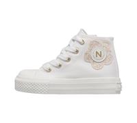 Ylfas Big Flower Ankle Trainers - female - Naturino - Kids Sandals - White - 28 EU - Kids 28 EU