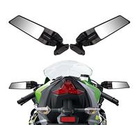YLFDC Motorcycle Rear View Mirrors Wind Wing Adjustable Rotating Side Mirrors for Ninja 400 NINJA 650 ZX6R ZX-636 ZX10R 2018-2022