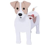 YLFFFZXK Plant Flower Pot Dog Planter Cute Ornament, Dog Flower Pot, Plant Container Holder PVC Material, for Garden Outdoor Indoor Decoratidog Flower Pot,Jack Russell Terrier,L