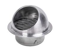 YLFFFZXK Practical Tool Ventilation Outlet Cap Air Vent Cover 304 Stainless Steel Round Vent Cover Outlet, Built-in Fly Screen Me