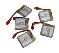 YLGOZFM 5PCS SYMA X26 X100 X26A X21 X21W Four-aixs RC for Quadcopter Drone 3.7V 380mAh for Lithium Battery