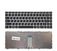 YLGOZFM US Keyboard For for IdeaPad 300-14 14ISK 14IBR 305-14IBD/Flex2 14 Flex2 14AP 14DAP English Laptop(US Silver)