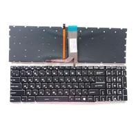 YLGOZFM US RU SP for MS-16J2 MS-16J3 MS-16J4 MS-16J5 MS-16J6 MS-16J9 MS-16JB MS-16H3 MS-16H5 MS-16H4 MS-16H6 MS-16H7 MS-16H8 Laptop Keyb Easy to replace(White Backlight RU)