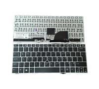 YLGOZFM US UI Russian Spanish Latin Brazil Portuguese Laptop Backlit Keyboard For HP for EliteBook 2170p 2170 Notebook PC(UI NoBacklit Silver)