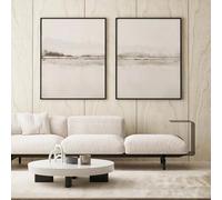 YLHKME Canvas Pictures Nordic Modern Beige Minimalist Simple Neutral Art Print Poster Wall Pictures for Living Room Bedroom Home Decor (Unframed, 2 x 40 x 60 cm)