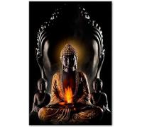 YLHKME Modern Buddha Pictures Canvas Painting, Buddhism Wall Pictures Living Room Bedroom Decorative Poster Art Prints, Without Frame (Frameless, 40 x 60 cm)