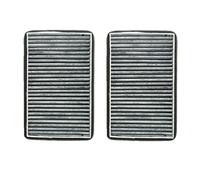 YLHMG 2 Holes Cabin Filter, for VW, Sagitar CC, for Passat Magotan, for Golf, for Tiguan, for Touran, for, for Skoda, for Octavia, External Air Filter FT100 Car Cabin Air Filter(Only 2 Filters)