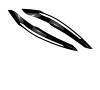YLHMG 2Pcs Car Headlight Eyebrow Eyelids Cover Trim Decorative, for BMW, for 1 Series F20 F21 Advance Version 2011 2012 2013 2014 Car Headlight Stickers(Bright Black)