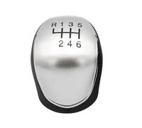 YLHMG Car Gear Shift Knob Gaiter Boot Cover, for Ford, for Mondeo, 4 Mk4 IV 2007-2014 Dustptoof Case Collar Gear Shift Boot(Black 6 Speed Silver Knob)