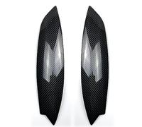 YLHMG For VW, for GOLF 5 MK5 GTI R R32 2005 2006 2007 2pcs Headlights Eyebrow Eyelids ABS Gloss Black Trim Cover Accessories Car Headlight Stickers(Carbon Look)