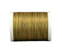 YLI 24450-08V 3-Ply 40wt T-40 Cotton Quilting Variegated Thread, 500 yd, Green/Tan by YLI
