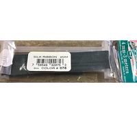YLI 4mm Silk Ribbon 3m - Dark Teal Green 075