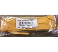 YLI Silk Ribbon - 7mm Wide x 3m Long - Amber (Shade 054)