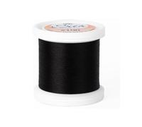 YLI Threads Silk Thread - 100 wt Fine Japanese Silk for Appliqué, EPP, and Quilting - Black
