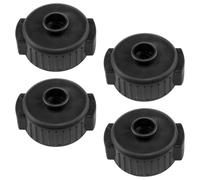 YLIFU Drum accessories drum cymbals drum cymbals black 3.9x3.2cm/1.53x1.25inch for percussion instrument replacement kit parts 4pcs (Black)