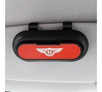 YLINNB Car Sun Visor Sunglasses Clip for Bentley Continental GT/Continental GTC/Flying Spur/Bentayga, Multi-functional Sunglass Organizer Compact Storage Accessory,Red