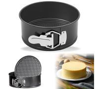 Ylinwtech Springform Cake Tin Diameter 16 cm x 6.5 cm, Non-Stick Coated Cake Tin Baking Mould Round with Flat Base for Cakes Cheesecake Baking Home Kitchen