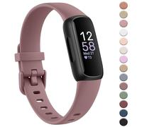 YLK Bracelet Compatible with Fitbit Inspire 3 Wristband for Men and Women, Classic Silicone TPU Wristbands, Sport Adjustable Replacement Strap for Fitbit Inspire 3 Watch Strap, Smoke Purple