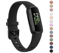 YLK Bracelet Compatible with Fitbit Inspire 3 Wristband for Men and Women, Classic Silicone TPU Wristbands, Sport Adjustable Replacement Strap for Fitbit Inspire 3 Watch Strap, Black