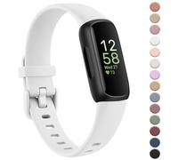 YLK Bracelet Compatible with Fitbit Inspire 3 Wristband for Men and Women, Classic Silicone TPU Wristbands, Sport Adjustable Replacement Strap for Fitbit Inspire 3 Watch Strap, White