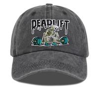 YLLCUM Gym Hat, Funny Washed Cotton Adjustable Embroidered Gym Lovers Baseball Caps, Workout Dad Hat Gifts for Men Black