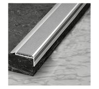 YLLFFLL 2inch Width Stair Tread Corner Trim, Commmercial Unbreakable Step Nosing Molding Trim Strip, Aluminum Waterproof Staircase Edge Protector(Gray,36inch/90cm)