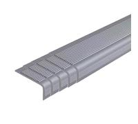 YLLFFLL 5 10 15 20 25 30 Pack Gray Stair Edge Protector, L-Shaped Stairway Nose Molding with Self-Adhesive Tapes, Easy to Intall Step Edge Trim Strips(15pack,1.2m/3.9ft)