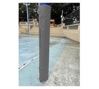 YLLFFLL Playground/Garage/Basement Pole Padding Wrap Around, Portbale Reusable Waterproof Round Posts Pad(2" 3" 4" 5" 6" 7" 8" Id) for Metal/Wood/Concrete/Cement Post Colum(Gray,Dia 114mm (4 1/2in))