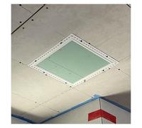 YLLFFLL Square Flanged Concealed Inspection Hatch Paintable for Wall/Ceiling 20x20 40x40 50x50 60x60, Removable Hinged Hole Cover Push, Recessed Access Hatch(40x40cm/15.6x15.6in)