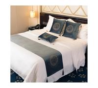 YLLiee Bed Runners with 3D Printed Pattern Soft Velvet Bed Scarves Light Luxury Hotel Bed Flags with Tassel Bedroom Guesthouse Bedding Protector Coverlets(Size:45×180cm,Color:Grey)