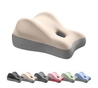 YLLiee Couples Wedge Pillow with Lumbar & Neck Relief, Wedge Pillow, Memory Foam Cushion for Hip Elevation, Ideal for Couples, Home Use, Bed/Sofa Support(Size:41×48×23cm,Color:Beige)