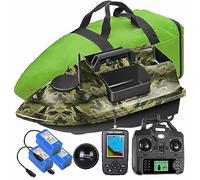 YLLLLY 12000mah 500M GPS Fishing Bait Boat Carp Hook Post RC Boat, LCD Sensor Fishfinder, With Handbag, Give antennas, propellers, and other small gifts, one key return.yyddds.16 memory point