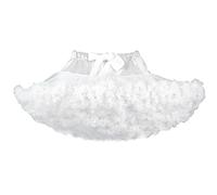 YLLSOPHAN Extra Fluffy Tutu Skirt Birthday Disco Party Ballet Dance Performance Multi Layers Tulle Newborn to Teenage (UK, Age, 3 Years, 4 Years, Regular, White)